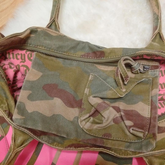 Juicy Couture Power Camo Print Choose Juicy Tote - Picture 3 of 6